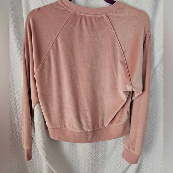 💵3/$20 Splendid Soft velour Long Sleeve Dusty Pink Shirt - Picture 3 of 8